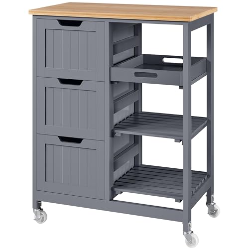 Yaheetech Carrito de Cocina 4 Ruedas