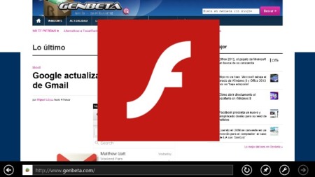 Flash se mostrará por defecto en Internet Explorer 10 Modern UI
