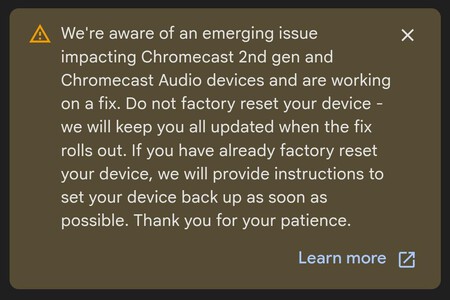 Chromecast Problema