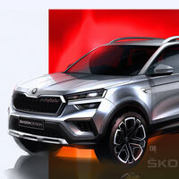 El Skoda Kushaq es el gemelo indio del Skoda Kamiq y ya se asoma en sus primeros bocetos