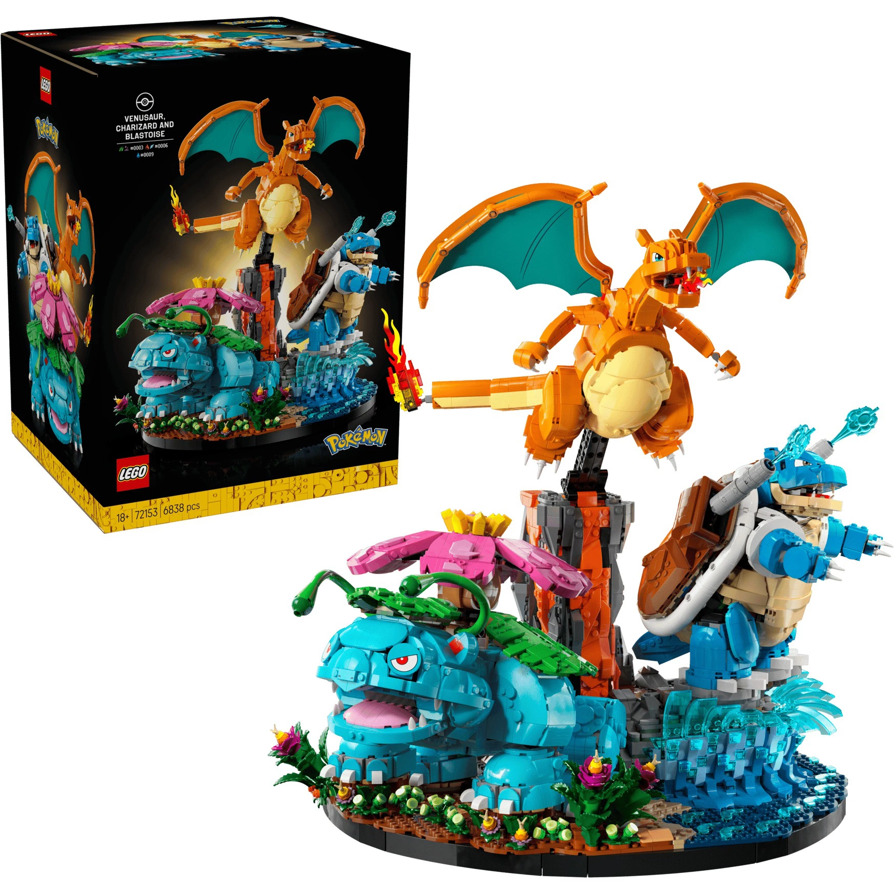 LEGO® Venusaur, Charizard y Blastoise