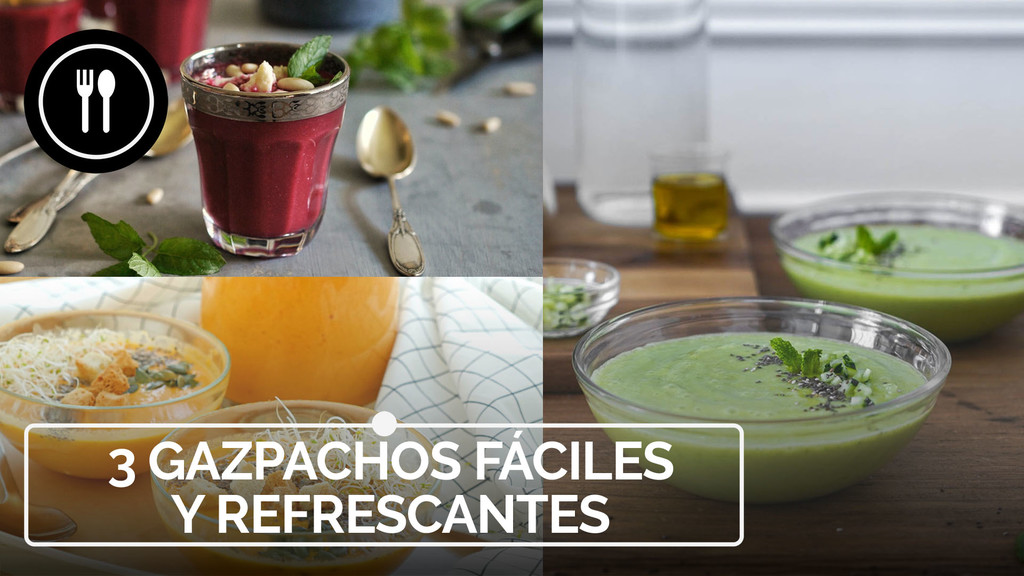 De remolacha, de aguacate y pepino y de zanahoria: tres gazpachos fáciles y refrescantes (en vídeo)