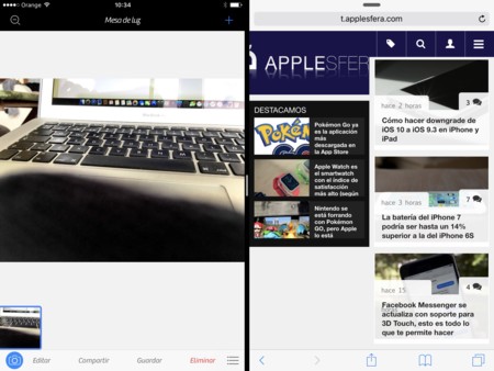 Camera + alcanza la versión 2 soportando la multitarea, el Pencil y una batería de mejoras específicas para el iPad
