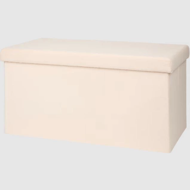 Puf de almacenaje de peluche XL
