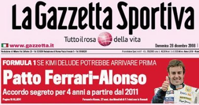 Alonso podría tener un contrato con Ferrari para 2011