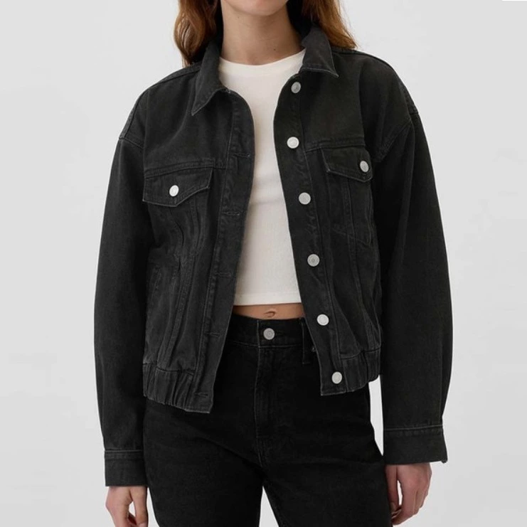 Gap Cazadora vaquera de mujer con botones delanteros