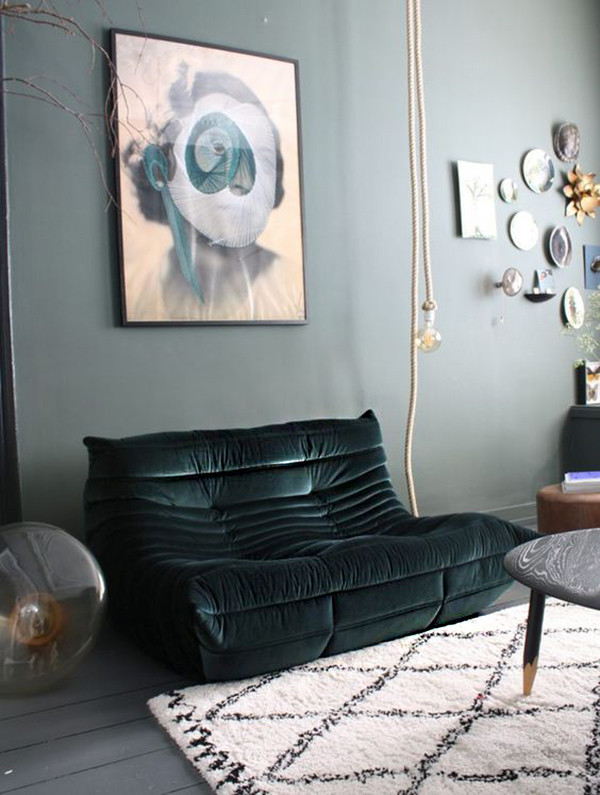 17 ideas para colocar un sofá de color verde en casa sin hacer el ridículo