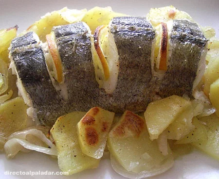 Merluza al horno. Receta