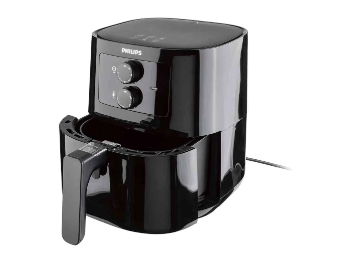 Freidora de aire - Philips AirFryer HD9200/90, Freidora aire, Baja en grasa, Tecnología Air Rapid, 1400 W, Negro