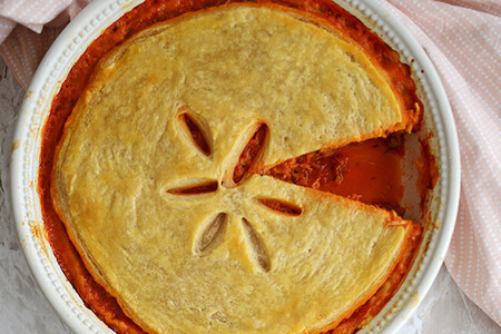 Pay de hojaldre de atún. Receta fácil
