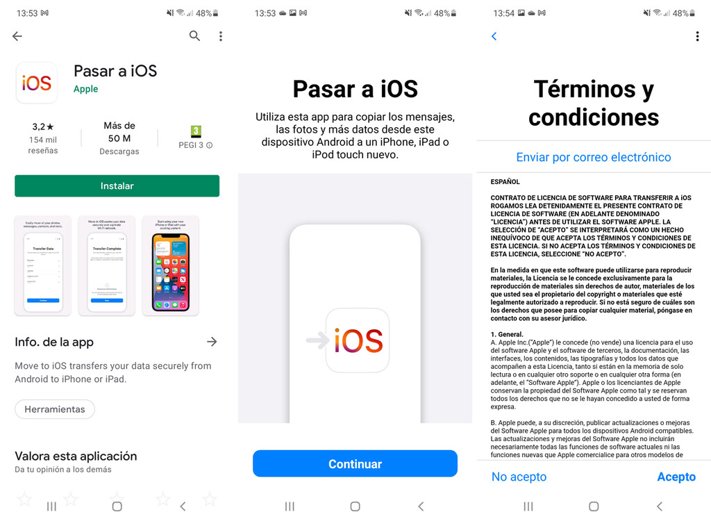 Cómo pasar datos de Android a iOS