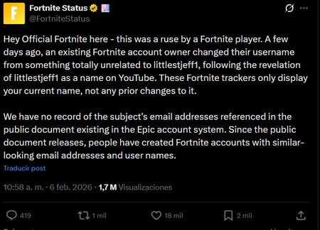 Epstein Fortnite Epic Games Vivo