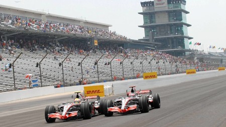 Hamilton Alonso Indianapolis F1 2007