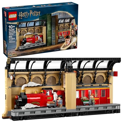 LEGO Harry Potter Rincón Entre Libros: Expreso de Hogwarts Mágico Juguete, Sujetalibros Construible