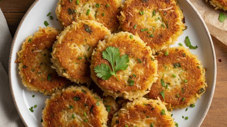 Cómo hacer tortitas de arroz doraditas, una forma de aprovechar el arroz que te sobró