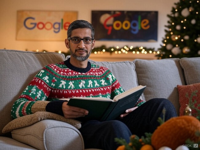 Sundar pichai Navidad Grok