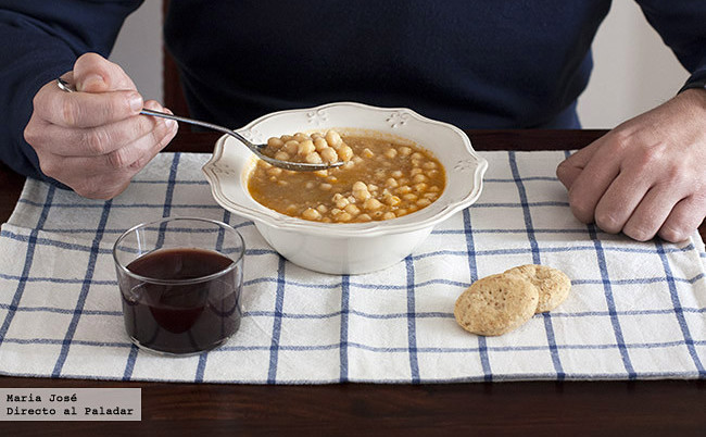 Cómo hacer garbanzos guisados al estilo de mi bisabuela. Receta