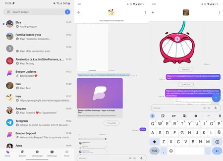 各メッセージにはそれを認識するためのアイコンがあります