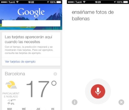 Google actualiza su aplicación de búsquedas en iOS para equiparar las funciones de Google Now con las de Android