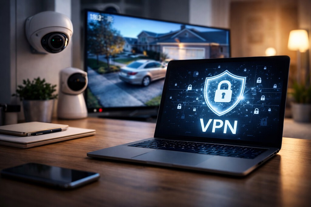 Si tienes cámaras para vigilar en casa, una VPN puede ayudarte a crear una red privada mucho más difícil de hackear que la normal