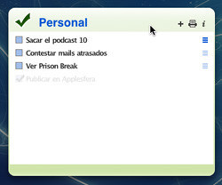 DoBeDo: Widget para controlar tareas