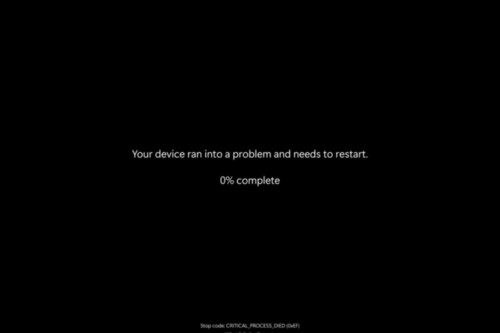 Nova tela de reinicialização deixa o azul de lado | Imagem: Microsoft (divulgação)