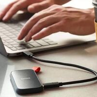 Lleva tus archivos seguros a todas partes con este disco duro SSD: SanDisk Portable SSD de 1 TB a precio mínimo en Amazon por 109,99 euros