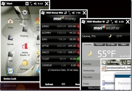 Windows Mobile 6.5 dispondrá de una plataforma de widgets