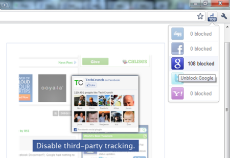 Disconnect, evita que Twitter, Facebook, Google, Digg o Yahoo! sigan tu actividad en la red
