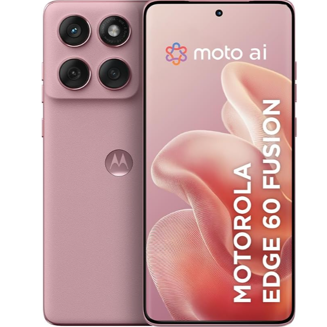Smartphone Motorola Edge 60 Fusion 5G - 256GB 8GB RAM+8GB Ram Boost 50MP Sony AI Camera IP68 NFC - Rosa
