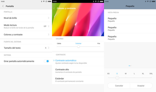 Ajustes De Pantalla en MIUI™ 8.1
