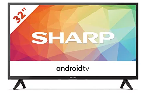 シャープ 32FG6EA - Android TV (11) スマート 32 インチ HD - 32 インチ - 音声、チョームキャスト、Bluetooth、2xHDMI、2xUSB、ドルビー オーディオ、アクティブ モーション 400 によって制御される Google アシスタント
