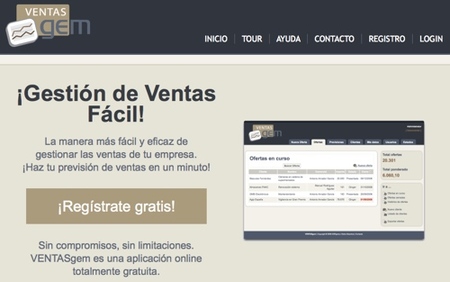 VentasGem, servicio de gestión de ventas gratuito