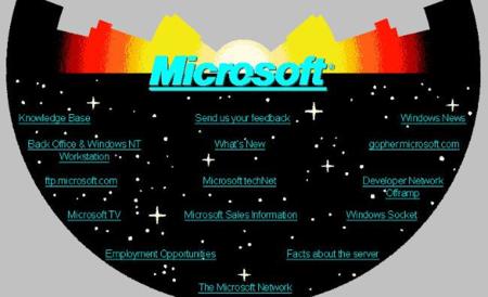 Re-descubriendo los años mozos de Microsoft en Internet. La imagen de la semana