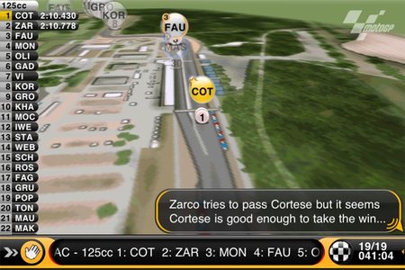 Cortese y Zarco luchando por la victoria