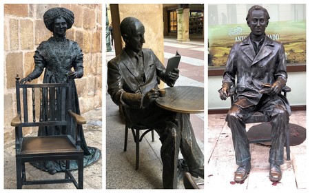 Tres estatuas en Soria nos recuerdan su importancia literaria (y son objeto de numerosas fotografías y selfies)