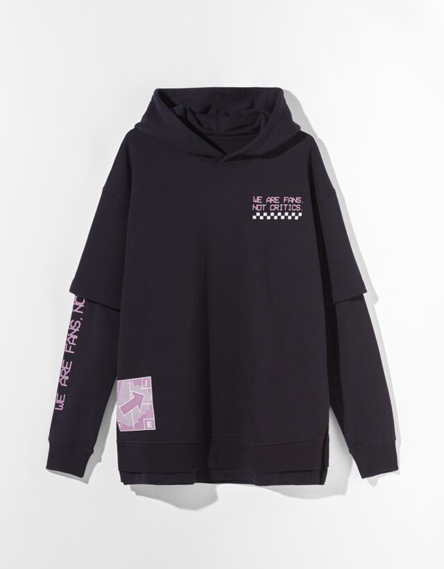 Sudadera con doble manga
