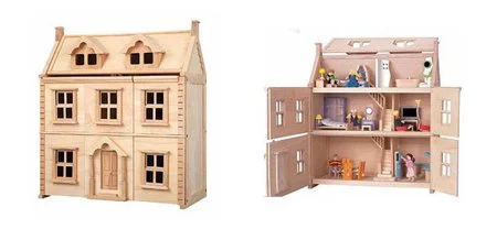 Una casa de muñecas de estilo Victoriano