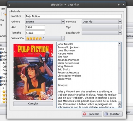 sMovieDB 0.80: nueva versión del gestor de colecciones de películas para KDE