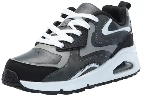 Skechers Uno Gen1 Color Surge, Zapatillas, Gris/Negro, 35.5 EU