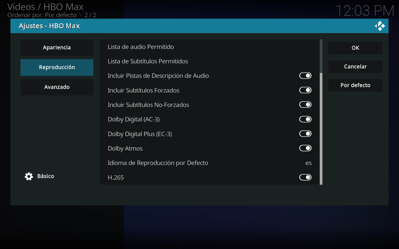 ver hbo kodi