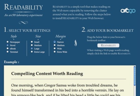 Lee en internet sin distracciones con Readability