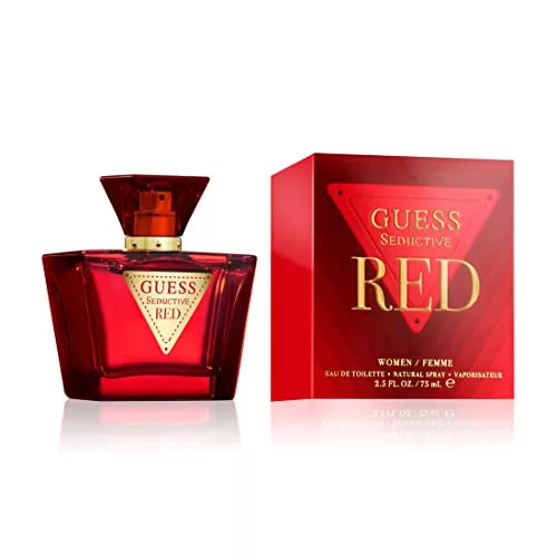 GUESS Seductive Red, Eau de Toilette para Mujer, Colonia Gourmand, Fragancia Sensual, Larga Duración, 75 ml