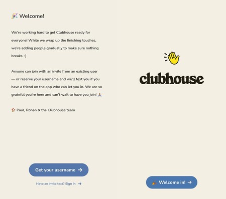 Clubhouse Invitaiones