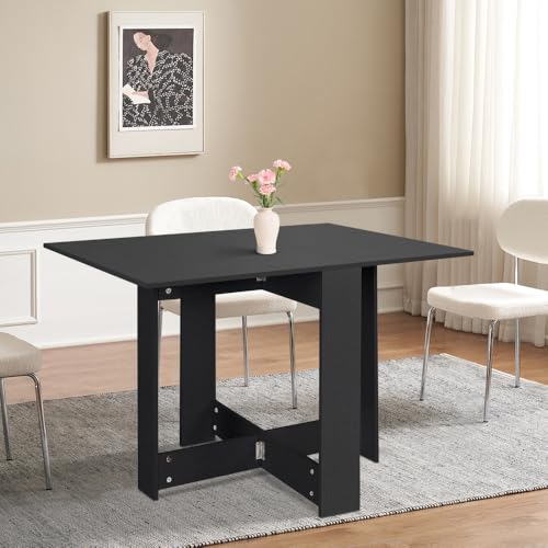 HUOLE Mesa de Comedor Plegable 