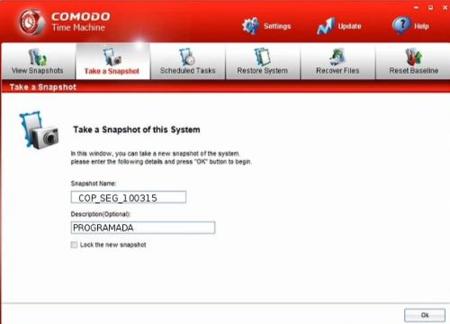 Comodo Time Machine, un completo software de recuperación del sistema