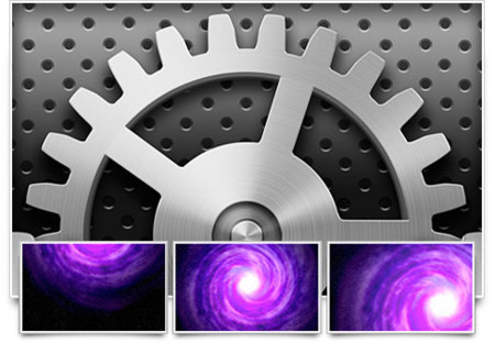 Wallpaper: Preferencias del Sistema y Galaxias