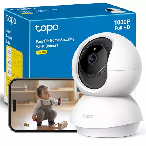 Tapo C200 - Cámara IP WiFi 360° Cámara de Vigilancia FHD 1080p