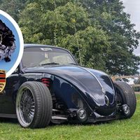 Este Vocho correlón tiene motor y piezas de un Porsche moderno, alerón de Toyota y cuesta más de 600,000 pesos