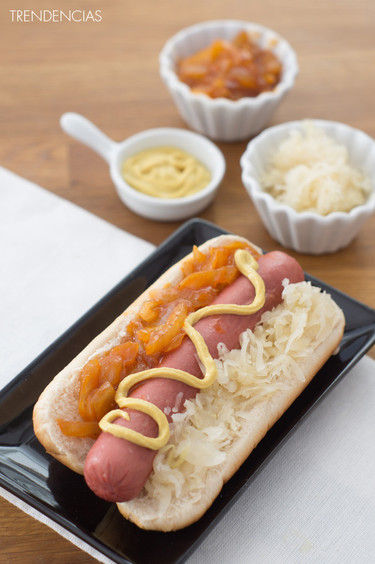 Hot dog New York style. Receta